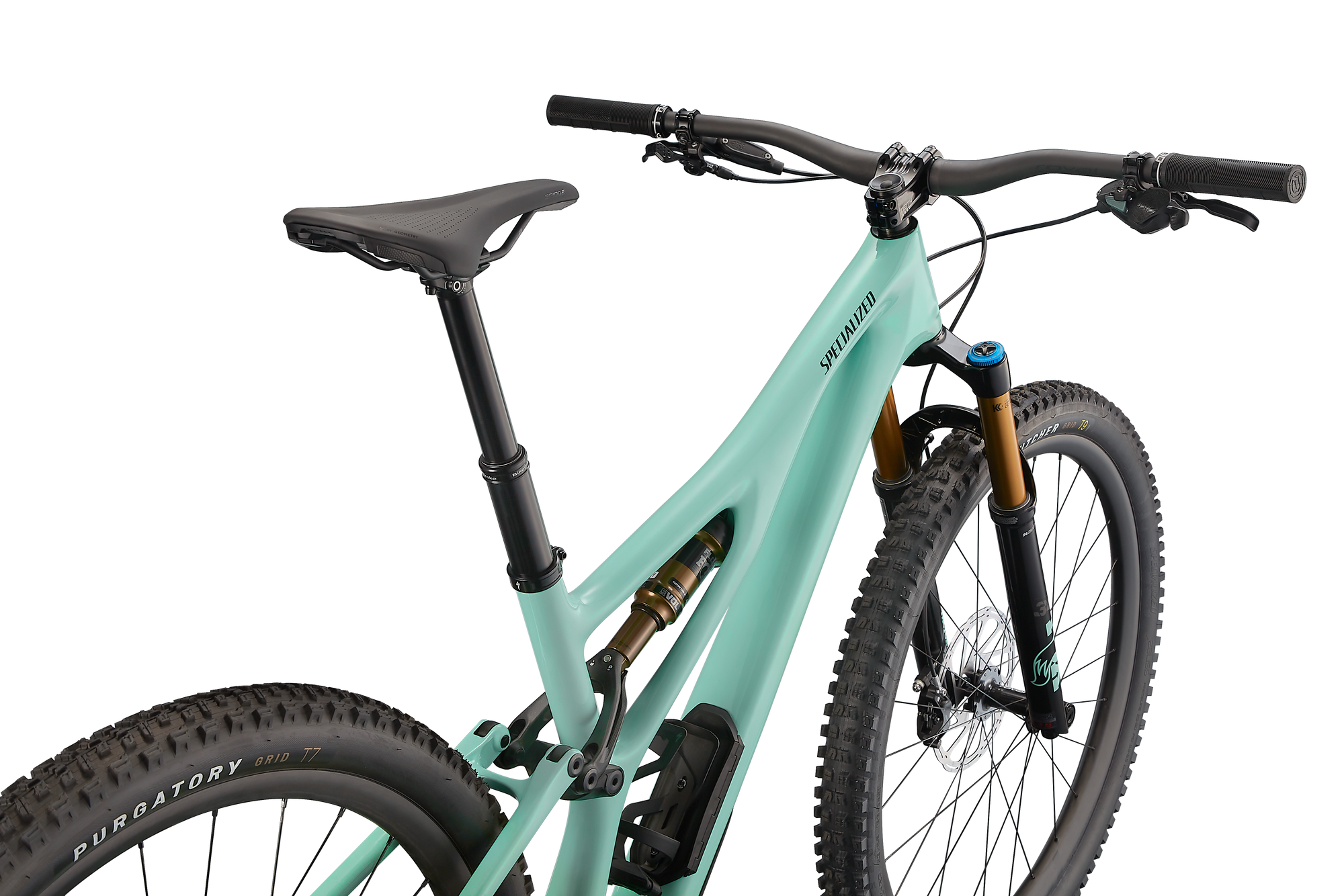 Specialized Stumpjumper Pro - SRAM X01 AXS, FOX Factory - Gloss Oasis / Black