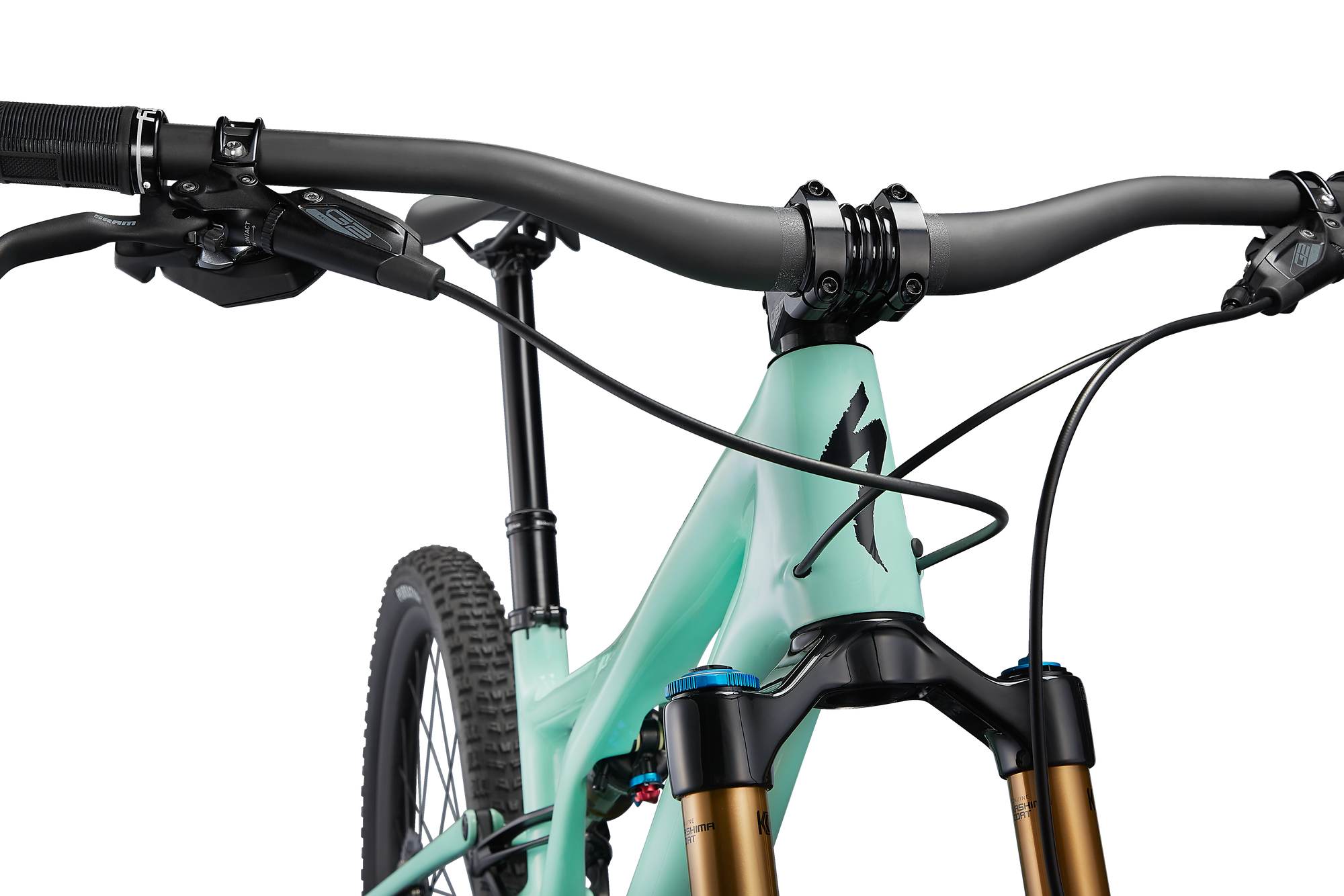 Specialized Stumpjumper Pro - SRAM X01 AXS, FOX Factory - Gloss Oasis / Black