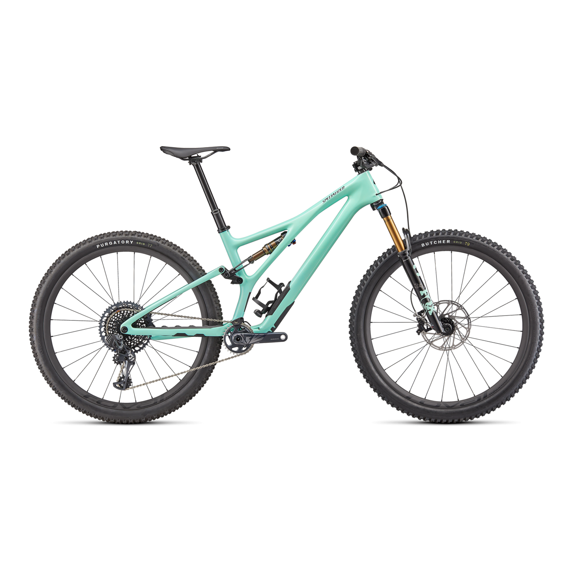 Specialized Stumpjumper Pro - SRAM X01 AXS, FOX Factory - Gloss Oasis / Black