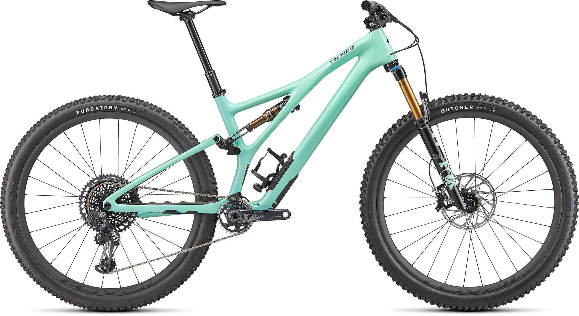 Specialized Stumpjumper Pro - SRAM X01 AXS, FOX Factory - Gloss Oasis / Black