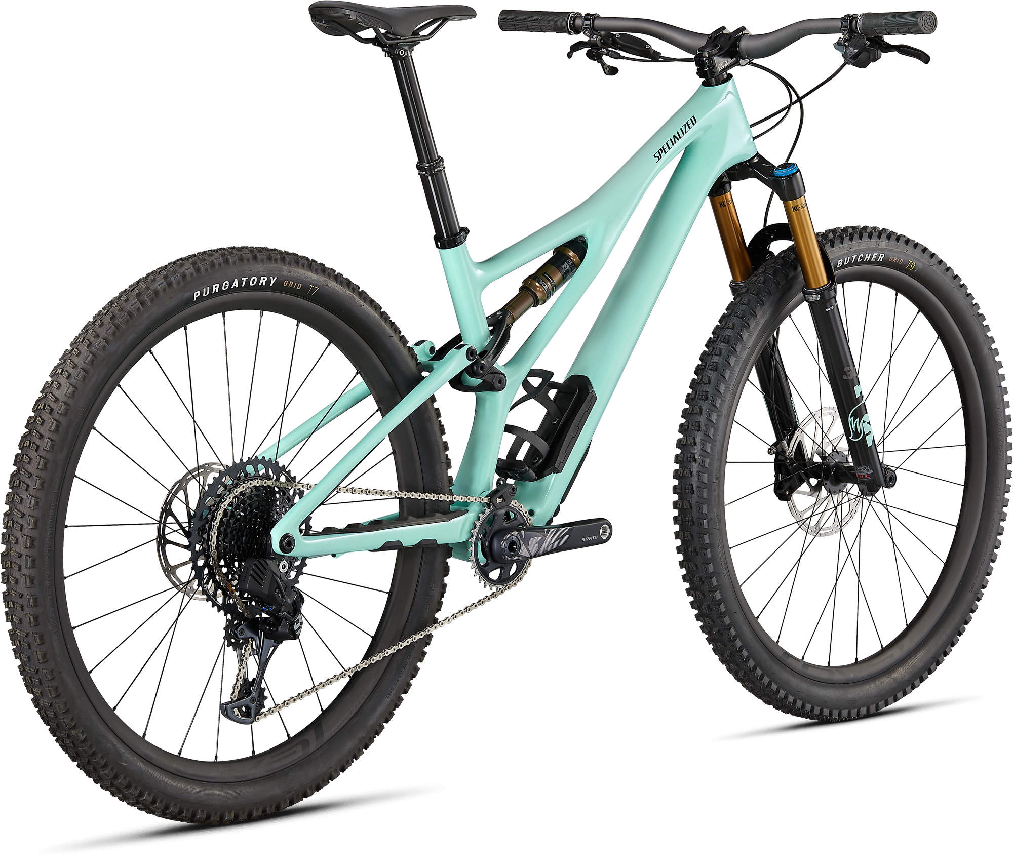 Specialized Stumpjumper Pro - SRAM X01 AXS, FOX Factory - Gloss Oasis / Black