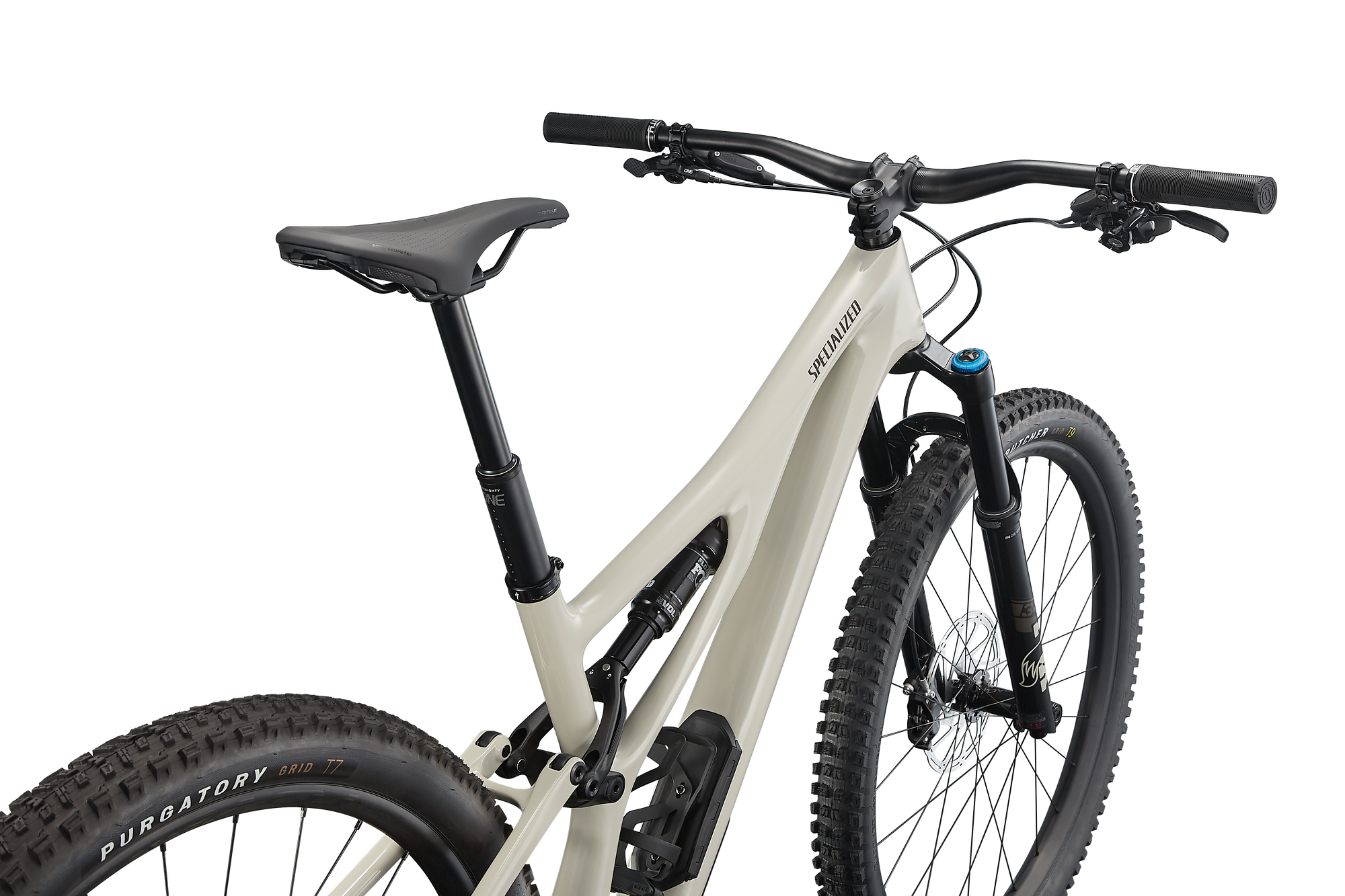 Specialized Stumpjumper Expert - SRAM GX Eagle, Fox Perormance Elite - Gloss White Mountains / Gunmetal