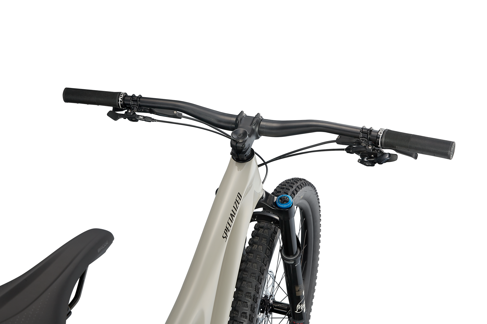 Specialized Stumpjumper Expert - SRAM GX Eagle, Fox Perormance Elite - Gloss White Mountains / Gunmetal