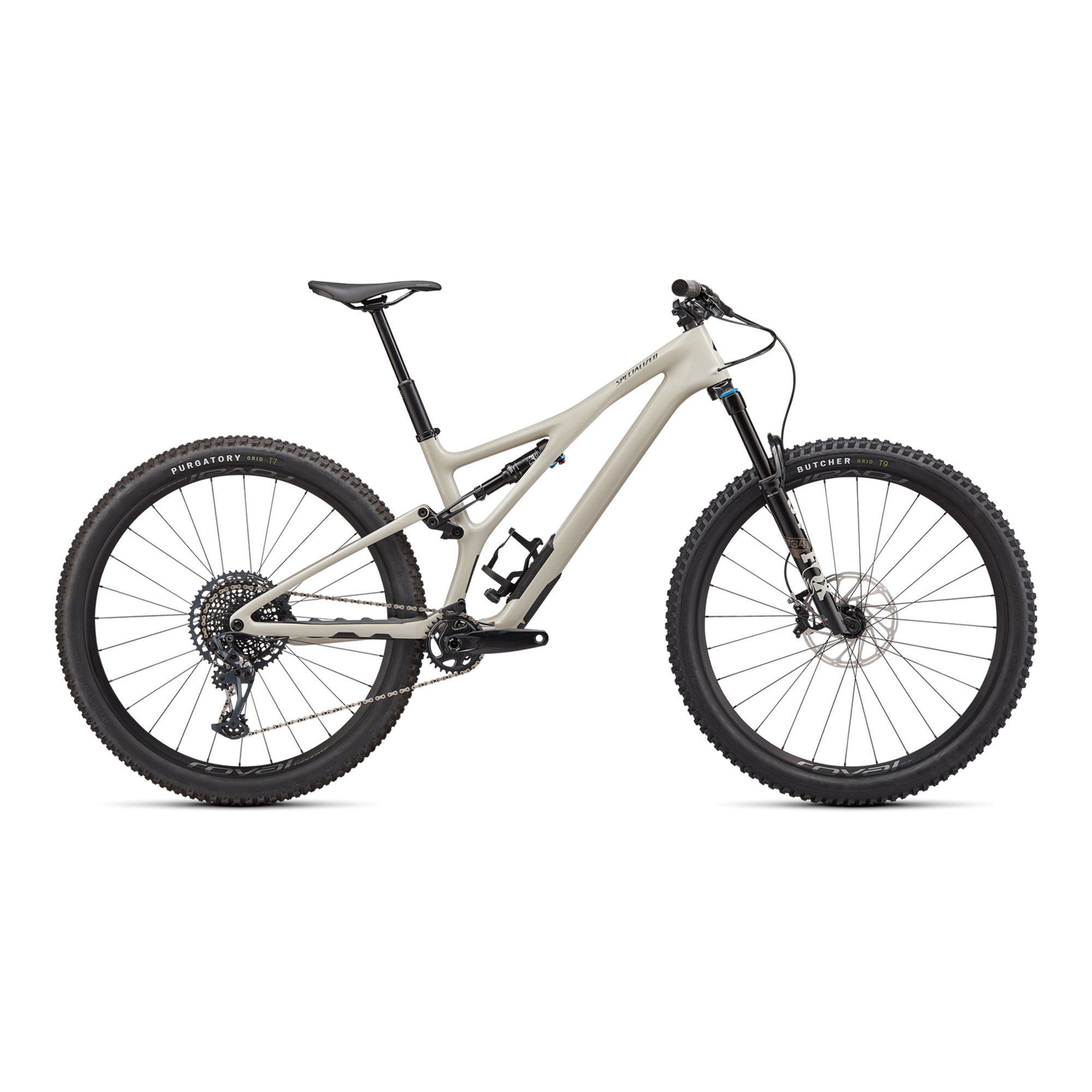 Specialized Stumpjumper Expert - SRAM GX Eagle, Fox Perormance Elite - Gloss White Mountains / Gunmetal