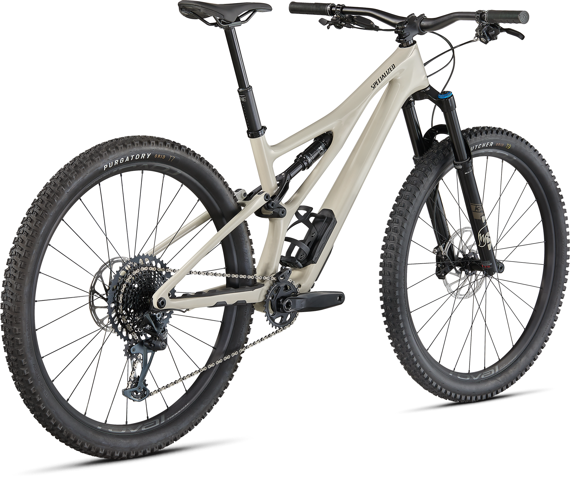 Specialized Stumpjumper Expert - SRAM GX Eagle, Fox Perormance Elite - Gloss White Mountains / Gunmetal