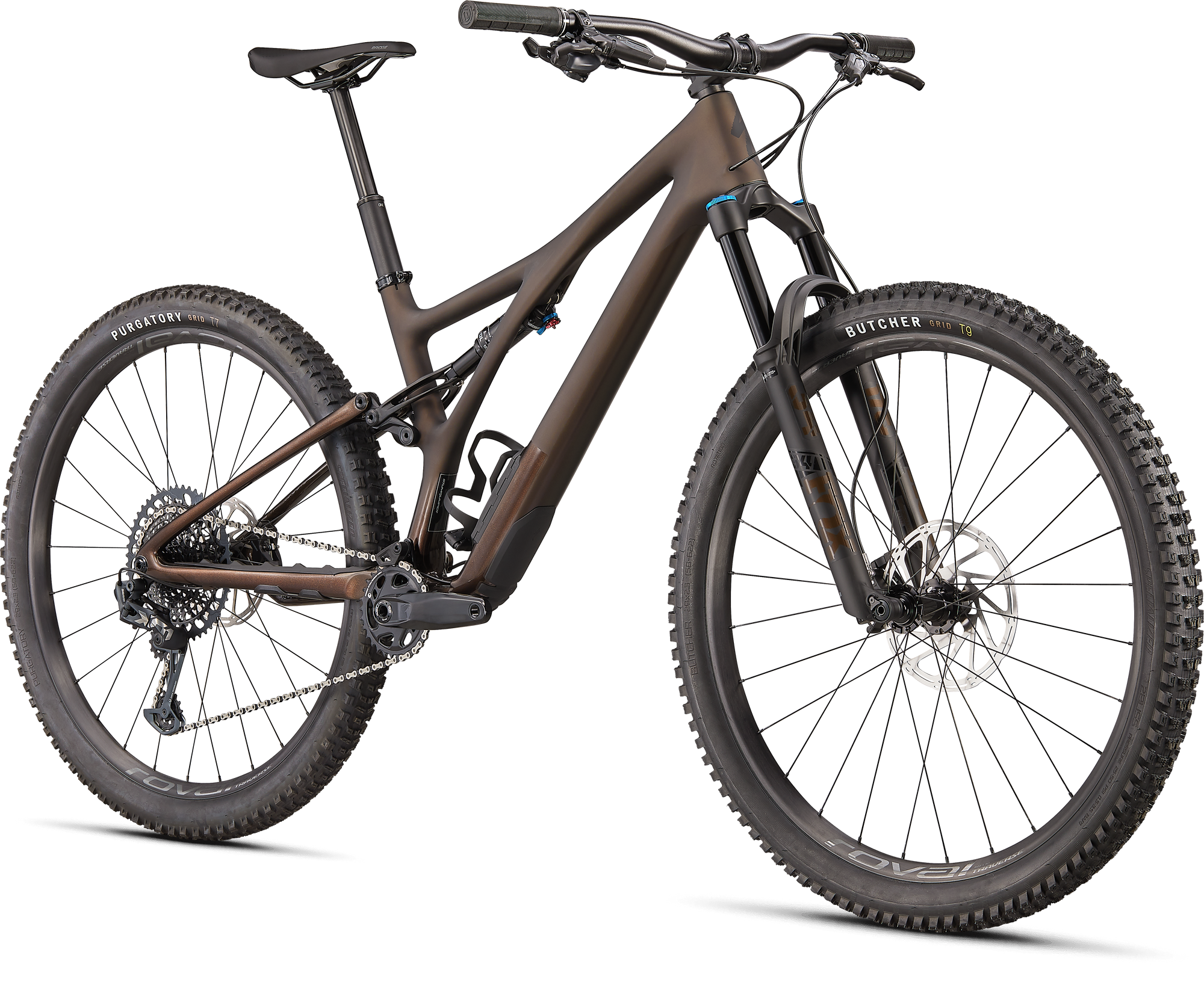 Specialized Stumpjumper Expert - SRAM GX Eagle, Fox Perormance Elite - Satin Doppio / Gloss Doppio / Satin Black