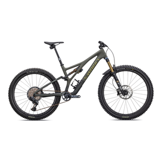 Specialized S-Works Stumpjumper LTD - SRAM X01 AXS, FOX Factory - Satin Oak Green / Oak Green Metallic / Gold Ghost Pearl