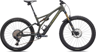 Specialized S-Works Stumpjumper LTD - SRAM X01 AXS, FOX Factory - Satin Oak Green / Oak Green Metallic / Gold Ghost Pearl