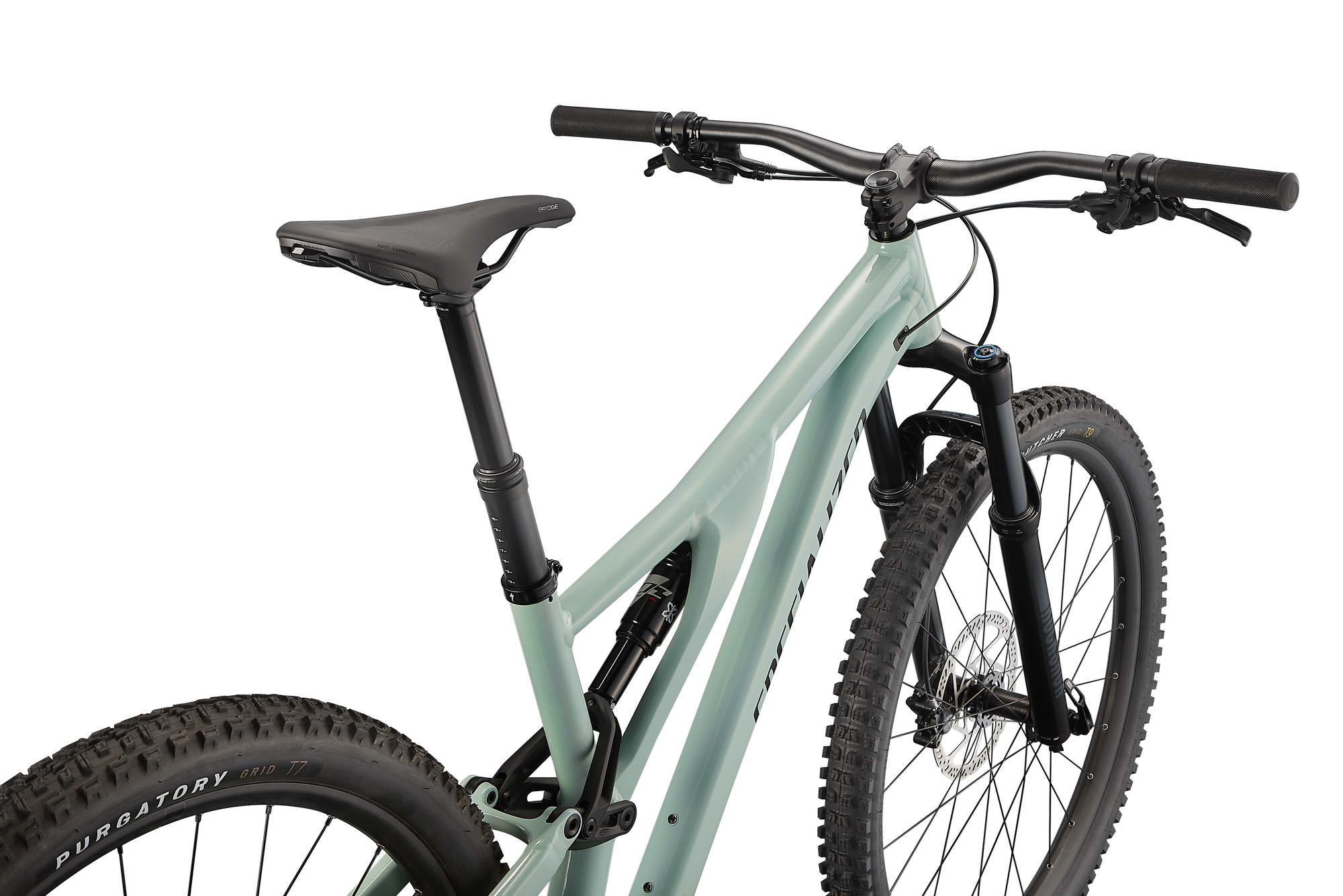 Specialized Stumpjumper Alloy - SRAM SX Eagle, Rockshox/X-Fusion - Gloss Ca White Sage / Black