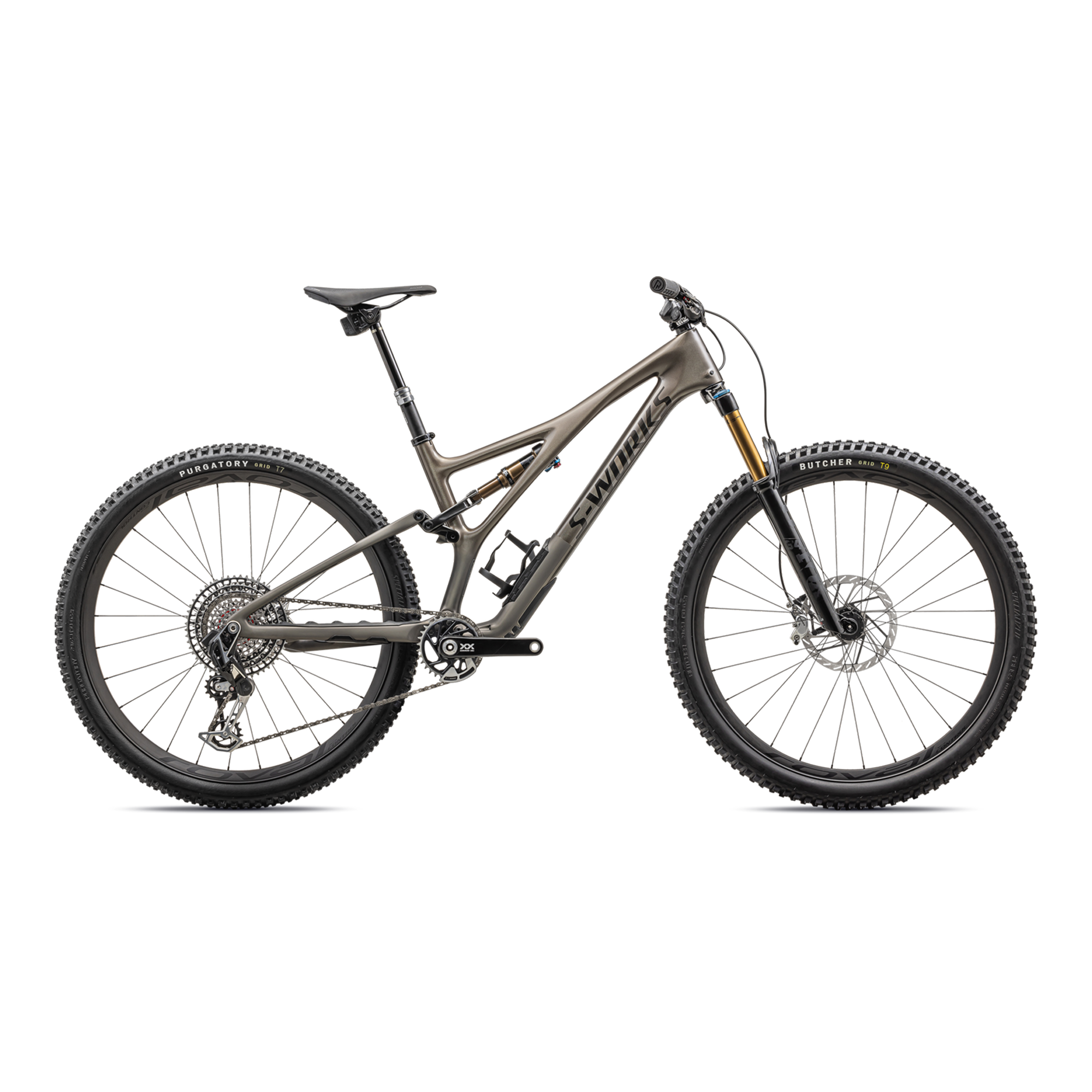Specialized S-Works Stumpjumper T-Type - SRAM XX Eagle, Fox Factory - Gloss Blk Pearl / Satin Blk Pearl / Brushed Blk Chrome