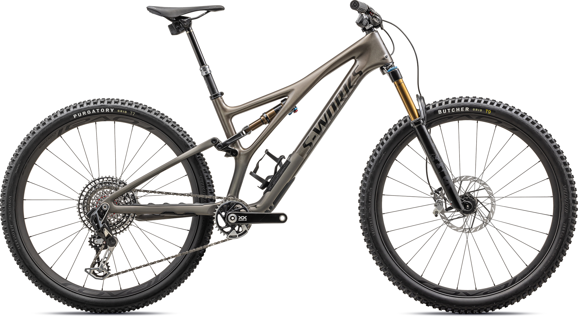 Specialized S-Works Stumpjumper T-Type - SRAM XX Eagle, Fox Factory - Gloss Blk Pearl / Satin Blk Pearl / Brushed Blk Chrome