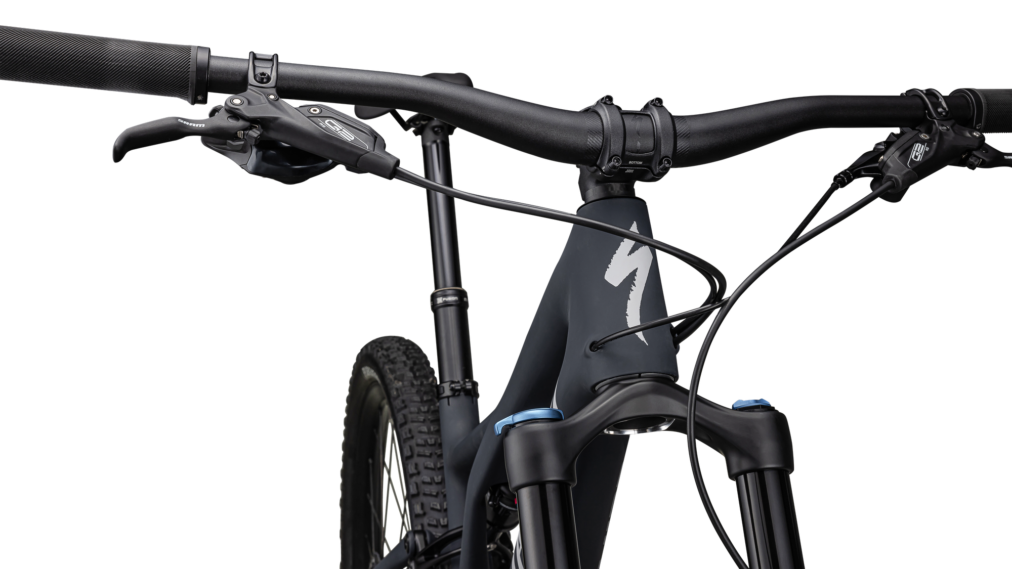 Specialized Stumpjumper Comp - SRAM GX Eagle, FOX Rhythm - Satin Dark Navy / Dove Grey