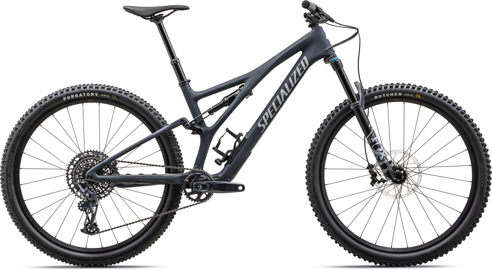 Specialized Stumpjumper Comp - SRAM GX Eagle, FOX Rhythm - Satin Dark Navy / Dove Grey