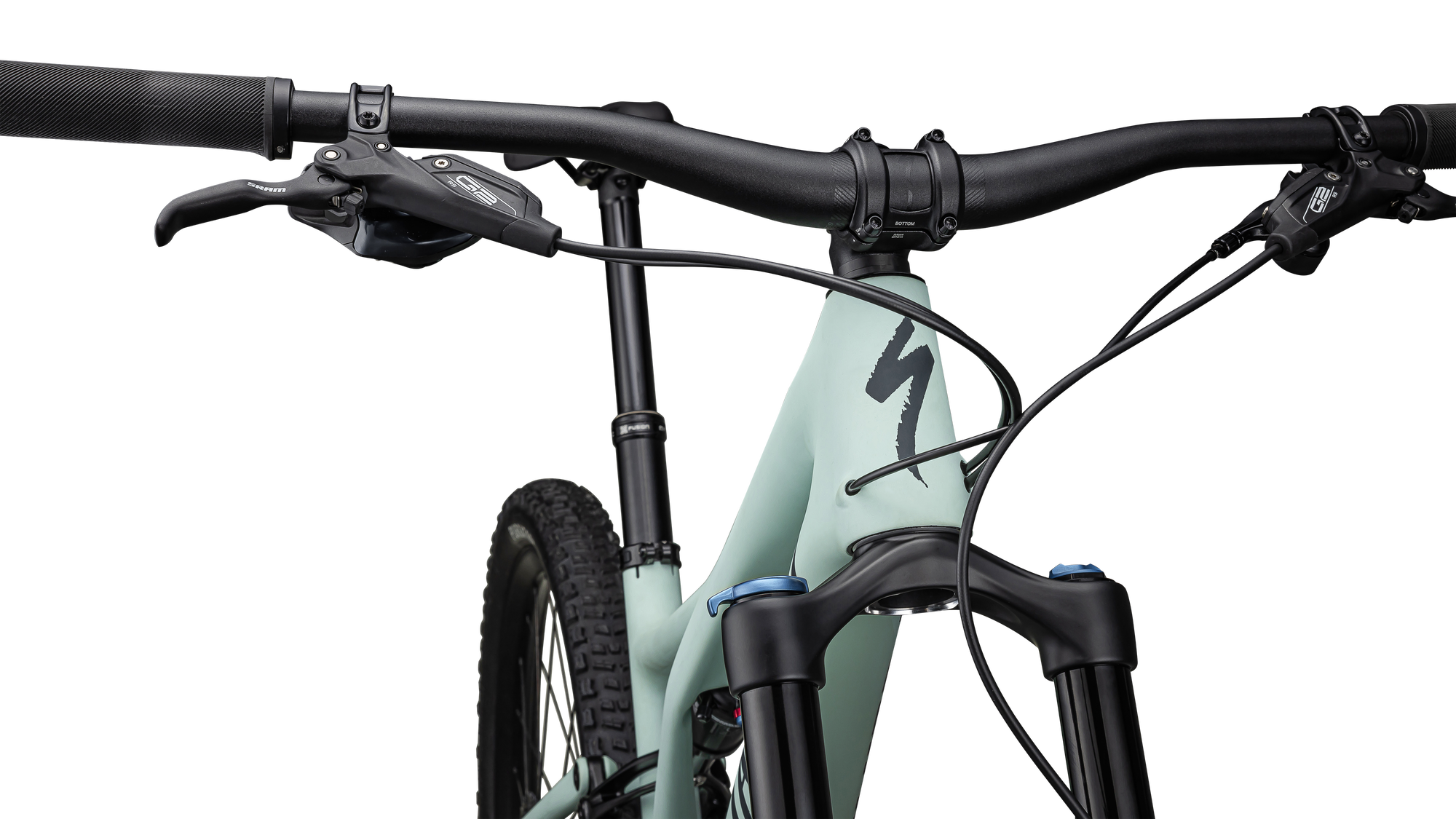 Specialized Stumpjumper Comp - SRAM GX Eagle, FOX Rhythm - Satin White Sage / Deep Lake