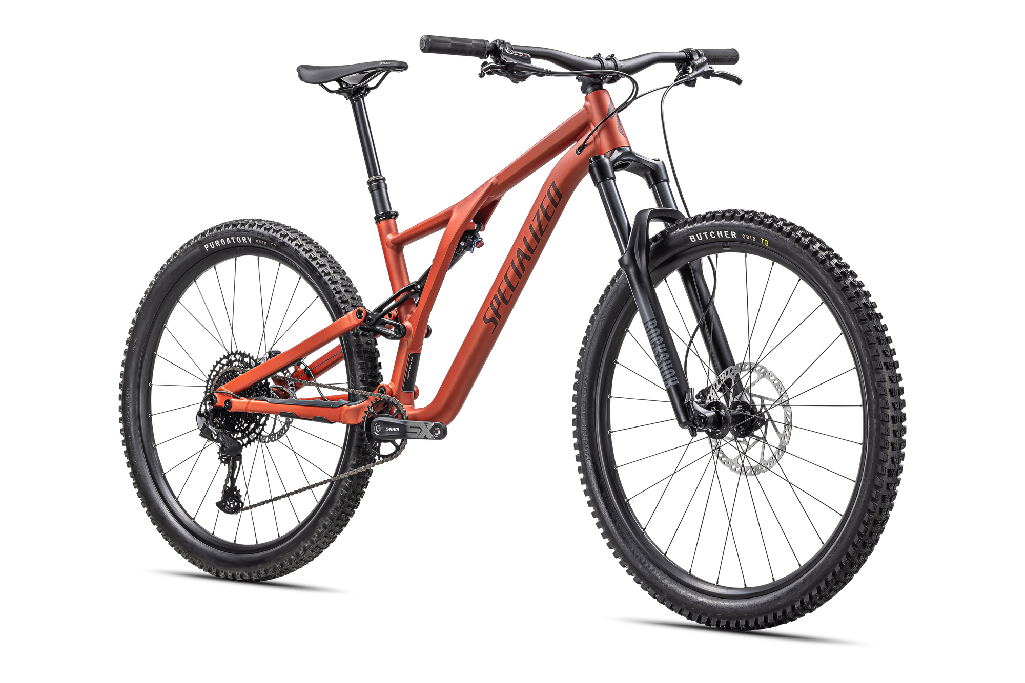 Specialized Stumpjumper Alloy - SRAM SX Eagle, Rockshox/X-Fusion - Satin Redwood / Rusted Red
