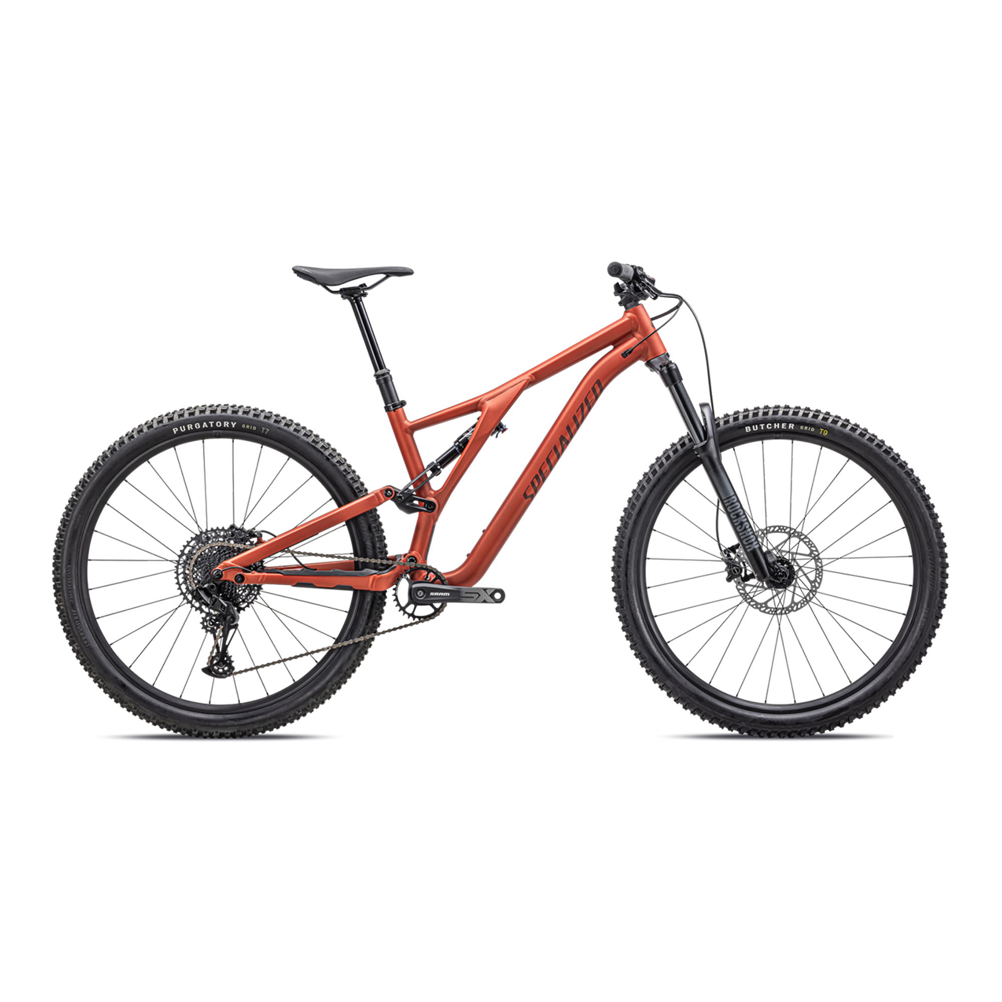 Specialized Stumpjumper Alloy - SRAM SX Eagle, Rockshox/X-Fusion - Satin Redwood / Rusted Red