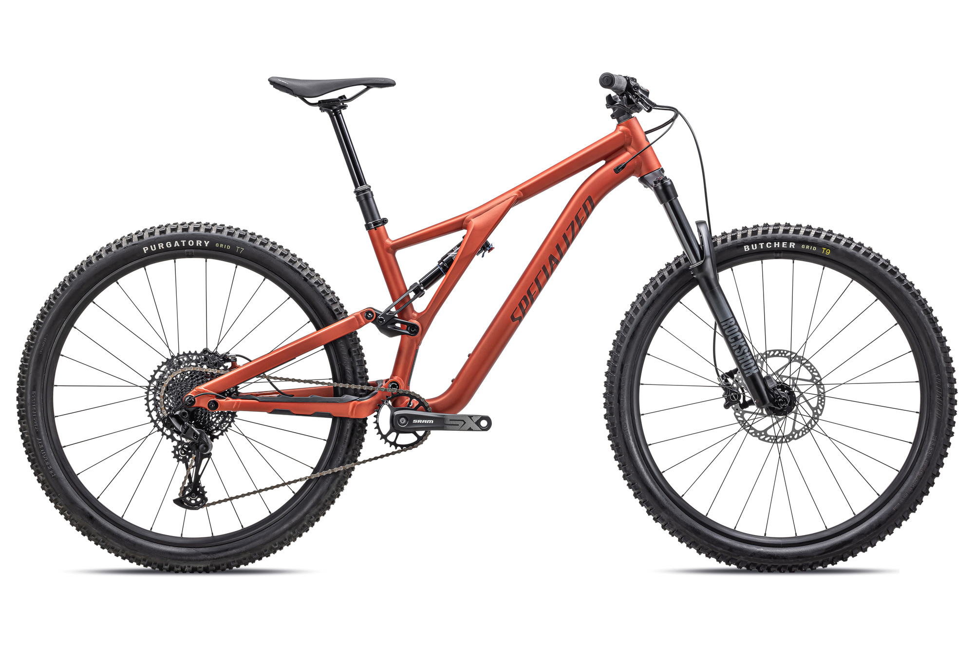 Specialized Stumpjumper Alloy - SRAM SX Eagle, Rockshox/X-Fusion - Satin Redwood / Rusted Red