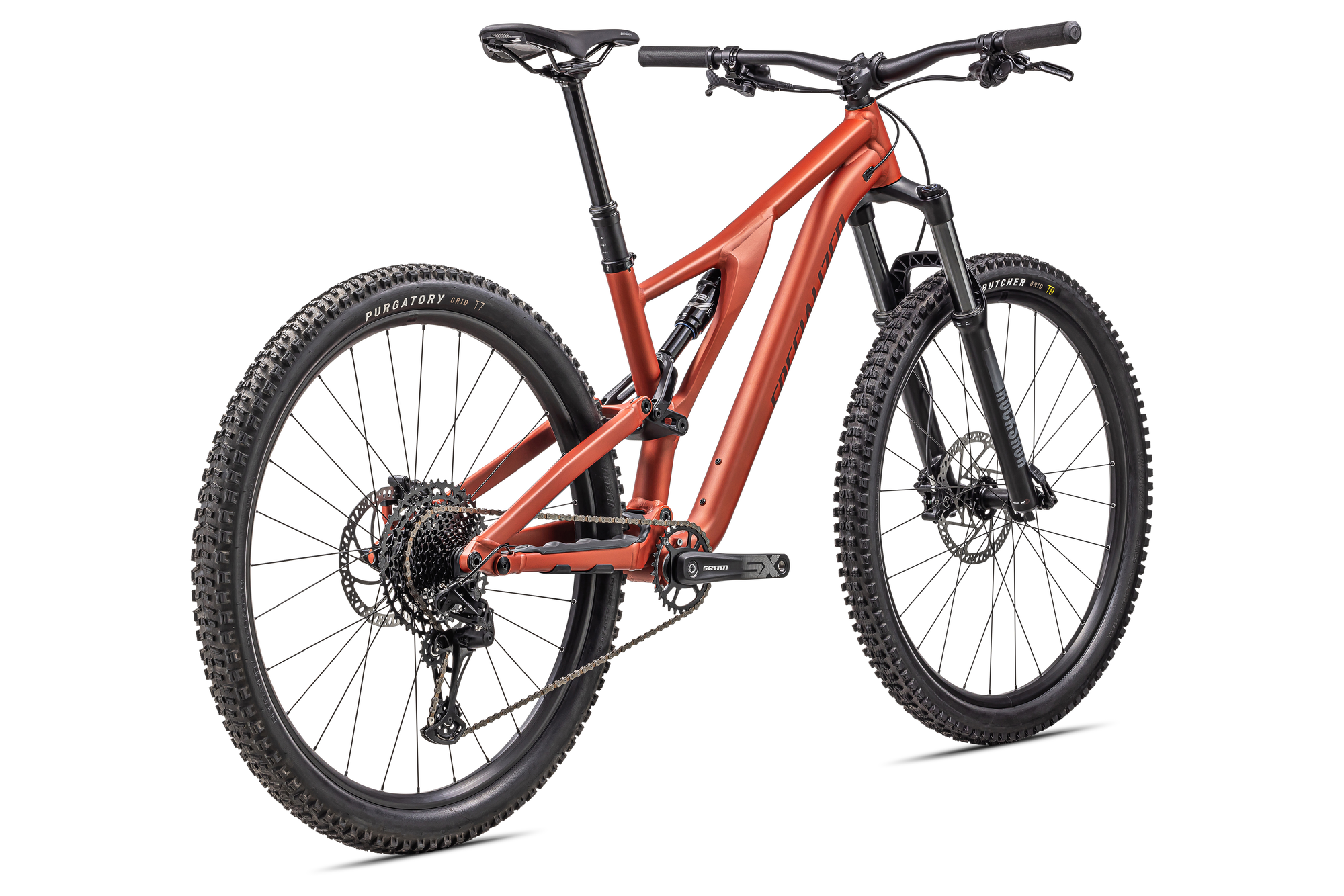Specialized Stumpjumper Alloy - SRAM SX Eagle, Rockshox/X-Fusion - Satin Redwood / Rusted Red