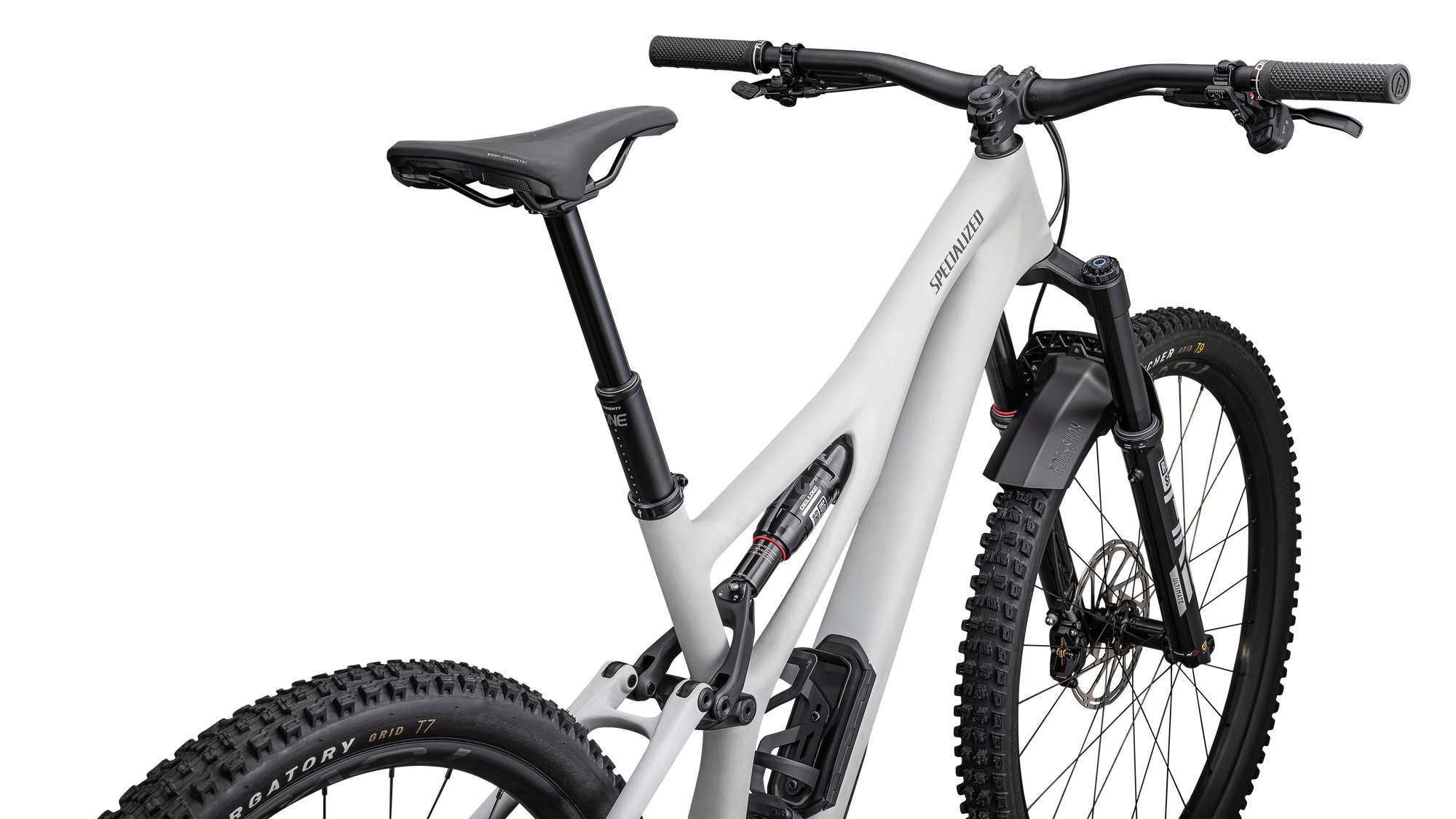 Specialized Stumpjumper LTD T-Type - SRAM GX AXS, RockShox Ultimate - Satin Dove Grey / Smoke