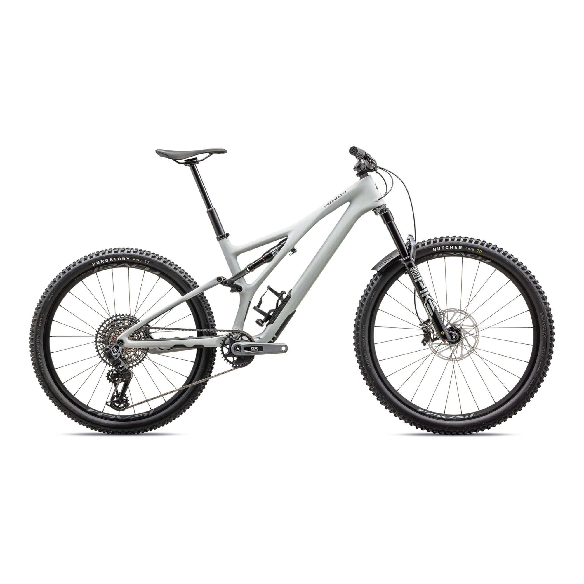 Specialized Stumpjumper LTD T-Type - SRAM GX AXS, RockShox Ultimate - Satin Dove Grey / Smoke