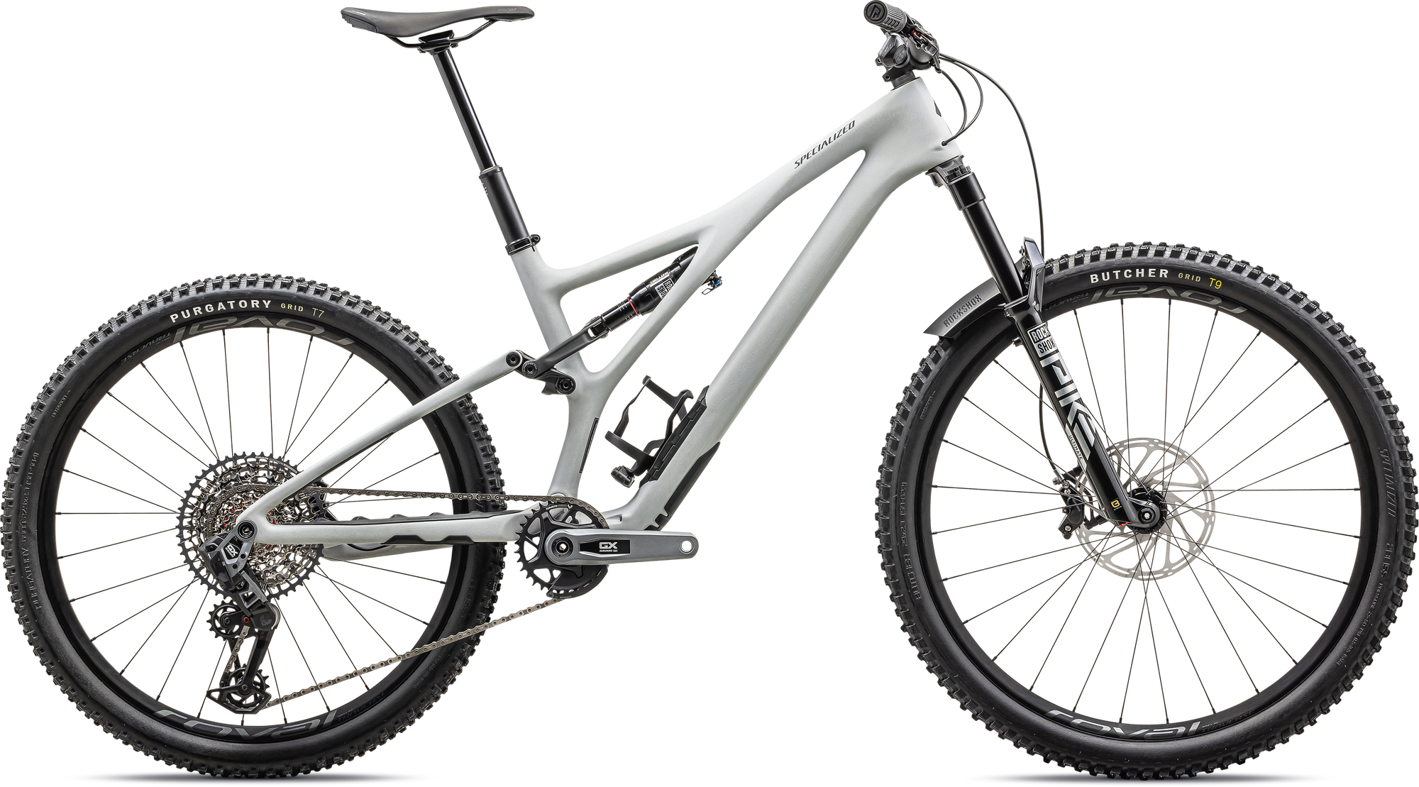 Specialized Stumpjumper LTD T-Type - SRAM GX AXS, RockShox Ultimate - Satin Dove Grey / Smoke