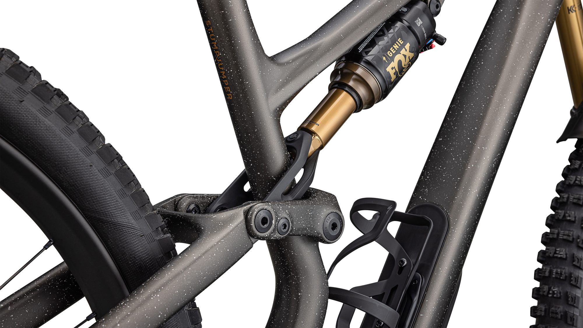 Specialized S-Works Stumpjumper 15 - SRAM XX AXS, FOX Factory - Satin Gunmetal / Clay / White Mtn / Dove Grey / Gloss Bronze