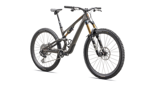 Specialized S-Works Stumpjumper 15 - SRAM XX AXS, FOX Factory - Satin Gunmetal / Clay / White Mtn / Dove Grey / Gloss Bronze