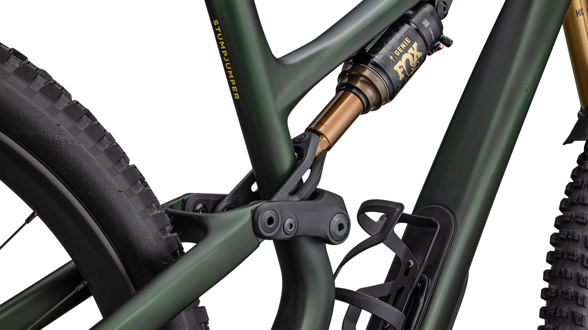 Specialized Stumpjumper 15 Pro - SRAM X0 AXS, FOX Factory - Satin Green Tint / Gunmetal / Satin Metallic Sulphur