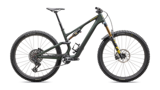 Specialized Stumpjumper 15 Pro - SRAM X0 AXS, FOX Factory - Satin Green Tint / Gunmetal / Satin Metallic Sulphur