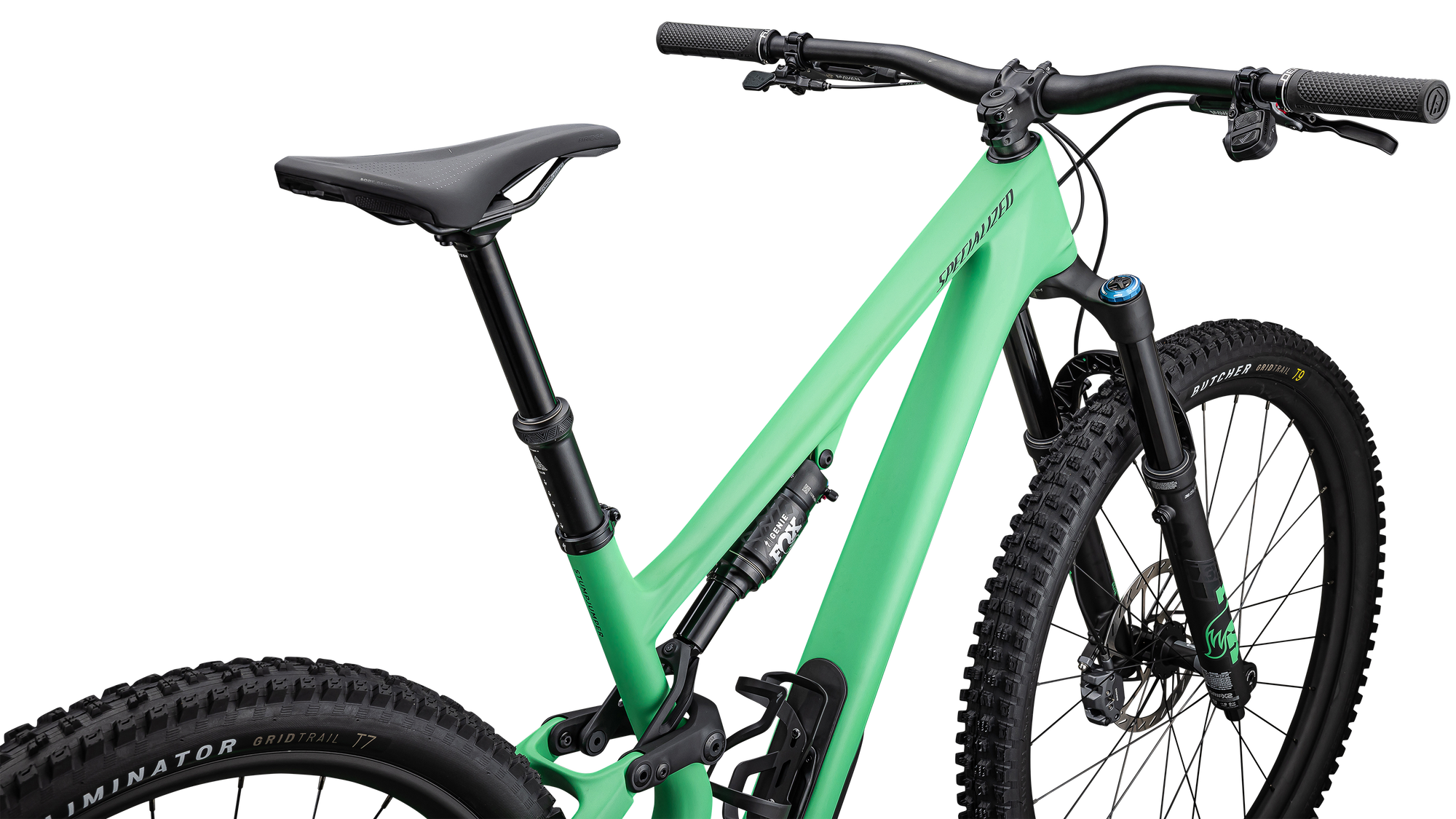 Specialized Stumpjumper 15 Expert - SRAM GX AXS, FOX Performance Elite - Satin Electric Green / Satin Forest Green