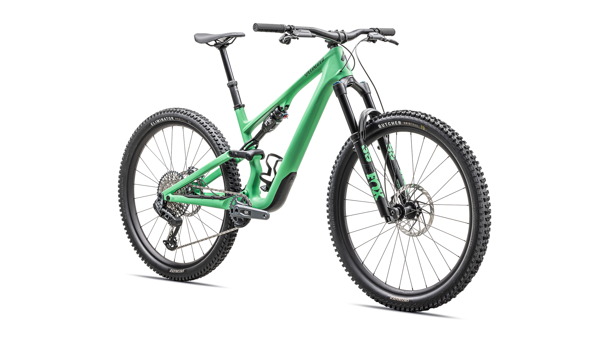 Specialized Stumpjumper 15 Expert - SRAM GX AXS, FOX Performance Elite - Satin Electric Green / Satin Forest Green
