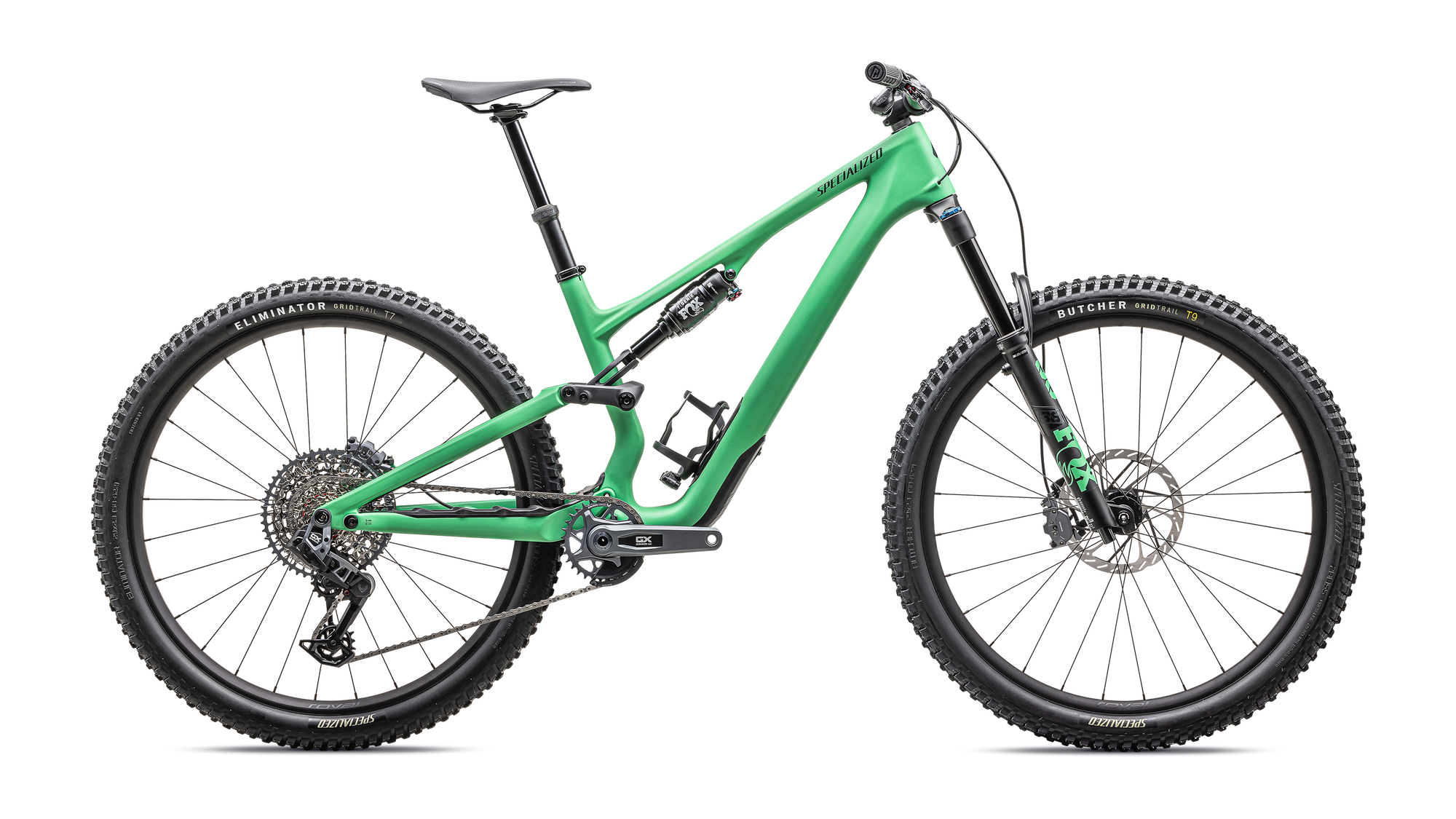 Specialized Stumpjumper 15 Expert - SRAM GX AXS, FOX Performance Elite - Satin Electric Green / Satin Forest Green