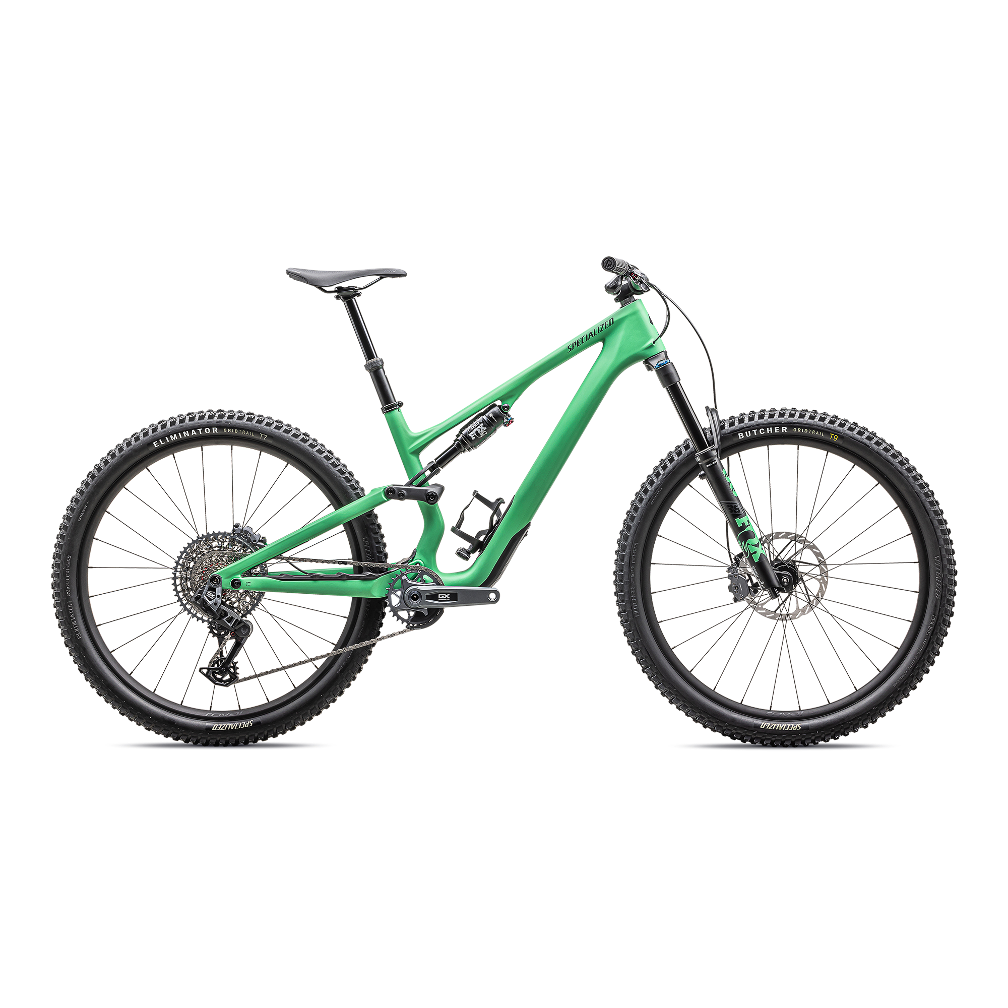Specialized Stumpjumper 15 Expert - SRAM GX AXS, FOX Performance Elite - Satin Electric Green / Satin Forest Green