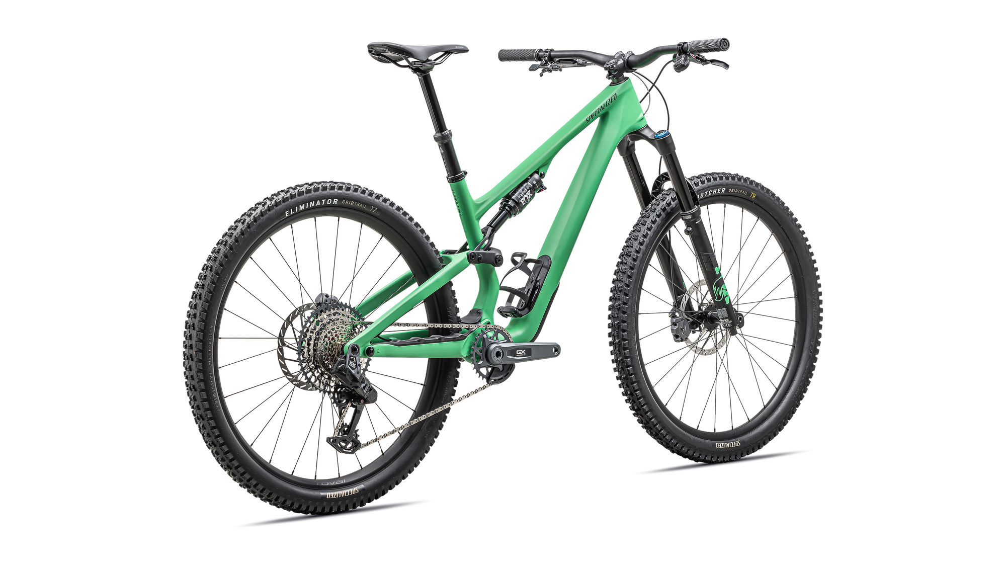 Specialized Stumpjumper 15 Expert - SRAM GX AXS, FOX Performance Elite - Satin Electric Green / Satin Forest Green