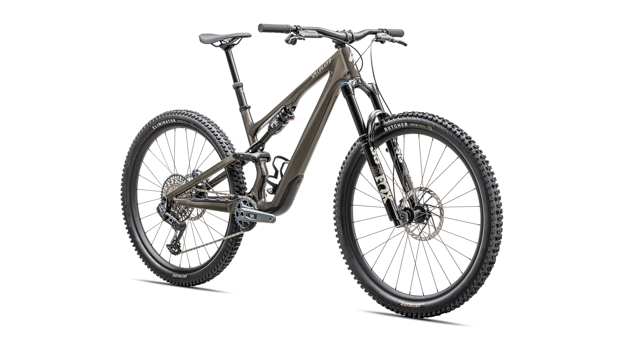 Specialized Stumpjumper 15 Expert - SRAM GX AXS, FOX Performance Elite - Gloss Gunmetal / White Mountains