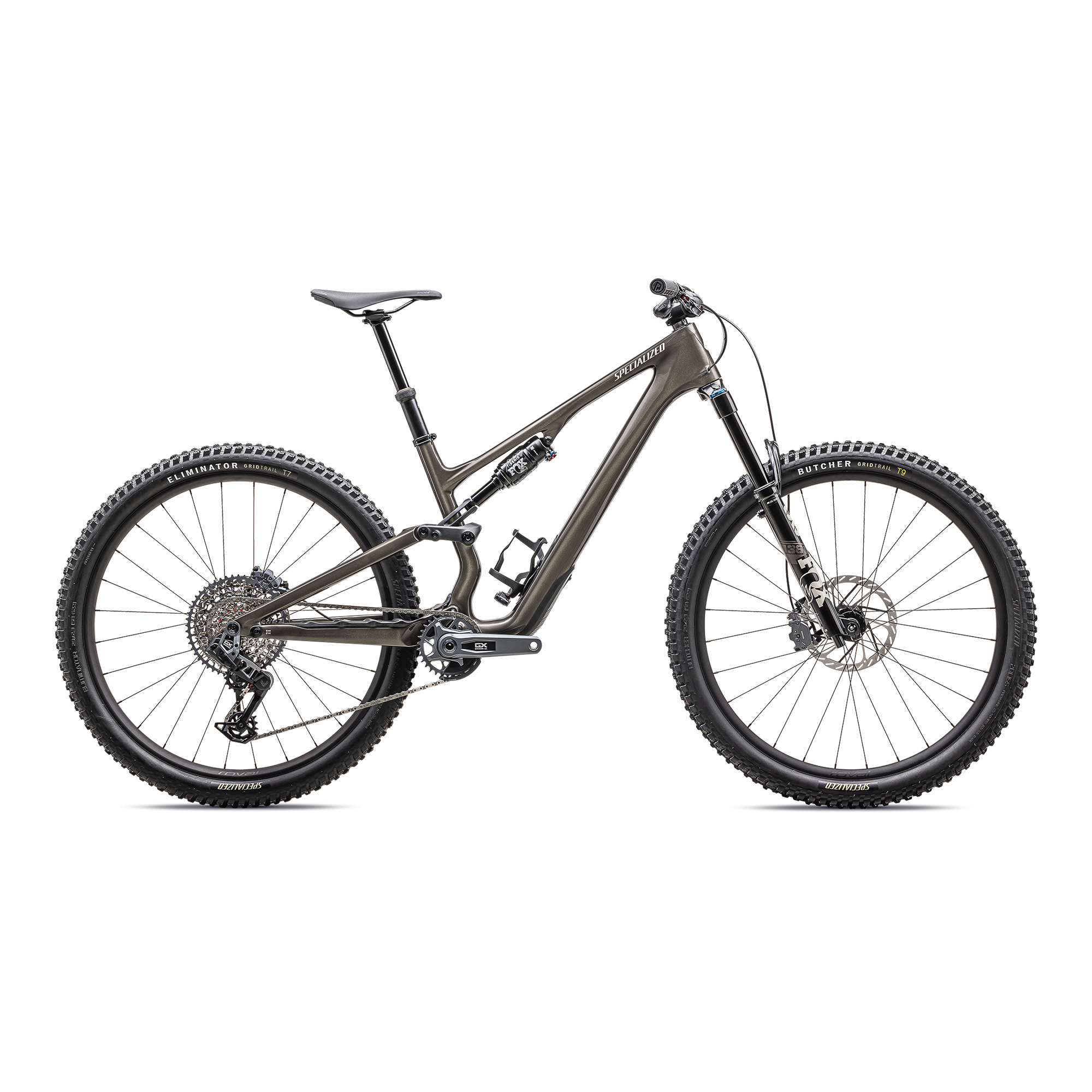 Specialized Stumpjumper 15 Expert - SRAM GX AXS, FOX Performance Elite - Gloss Gunmetal / White Mountains