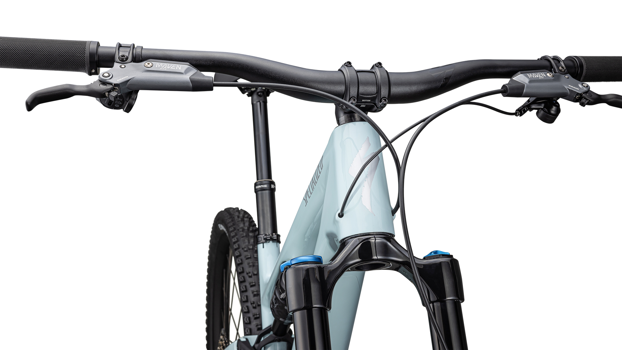 Specialized Stumpjumper 15 Comp - SRAM S-1000 AXS, FOX Performance - Gloss Seafoam / Silver Dust