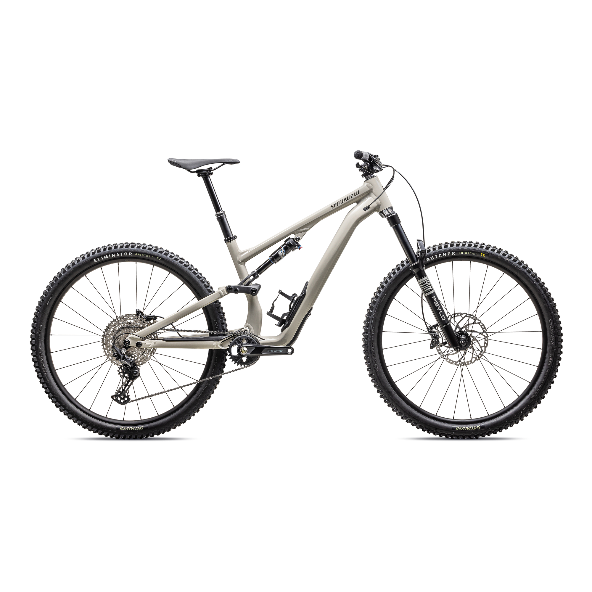 Specialized Stumpjumper 15 Alloy - Shimano Deore, RockShox/X-Fusion  - Gloss White Mountains / Dark Moss Green