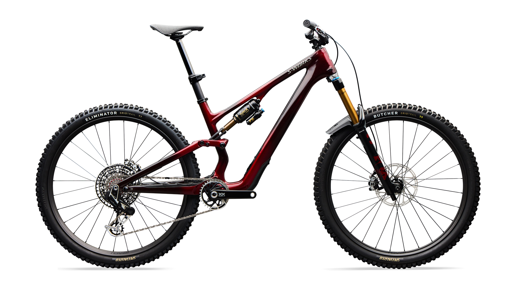 Specialized S-Works Stumpjumper 15 EVO - Gloss Solidity Metallic / Bordeaux Metallic / Brushed Chrome