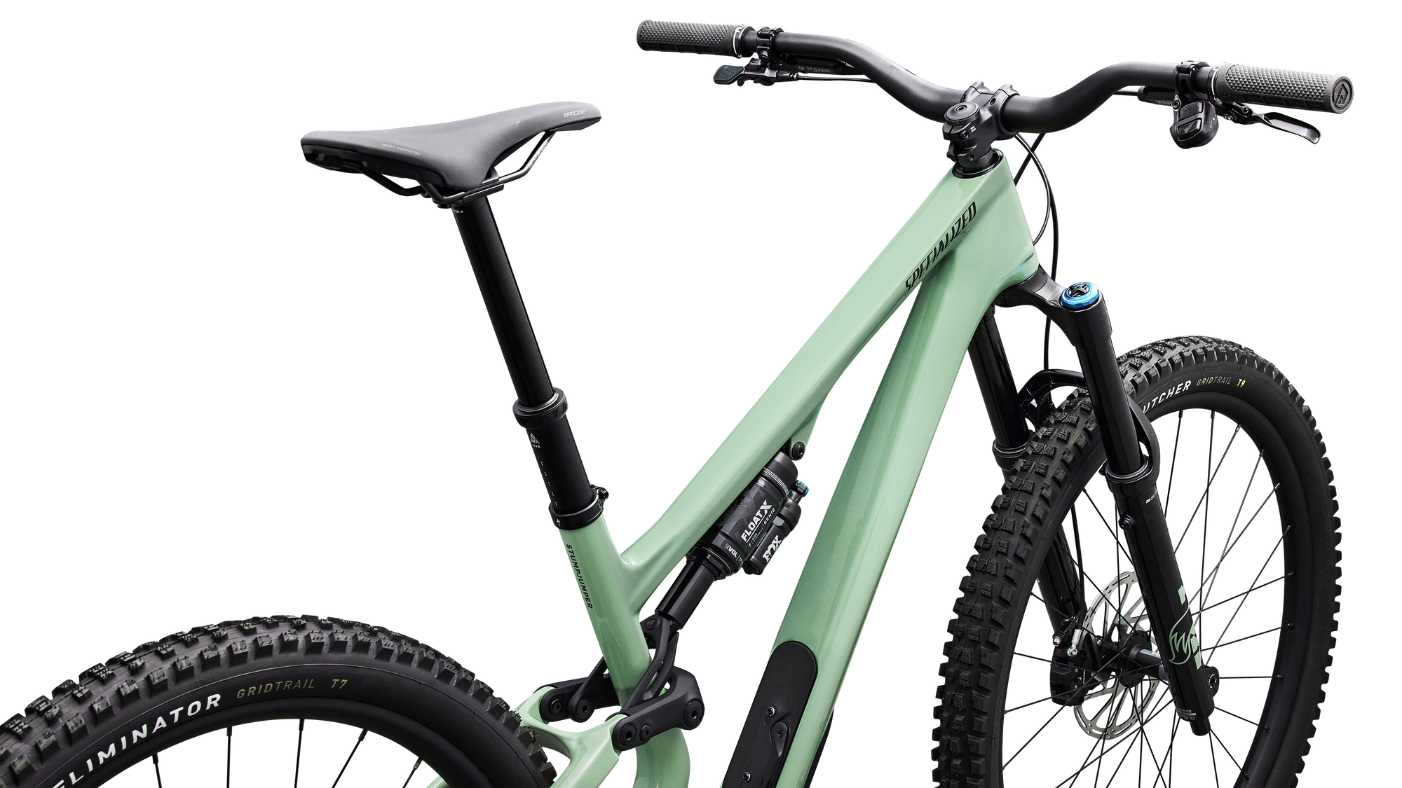 Specialized Stumpjumper 15 EVO Expert - SRAM GX AXS, FOX Performance Elite - Gloss Pistachio / Dark Moss Green