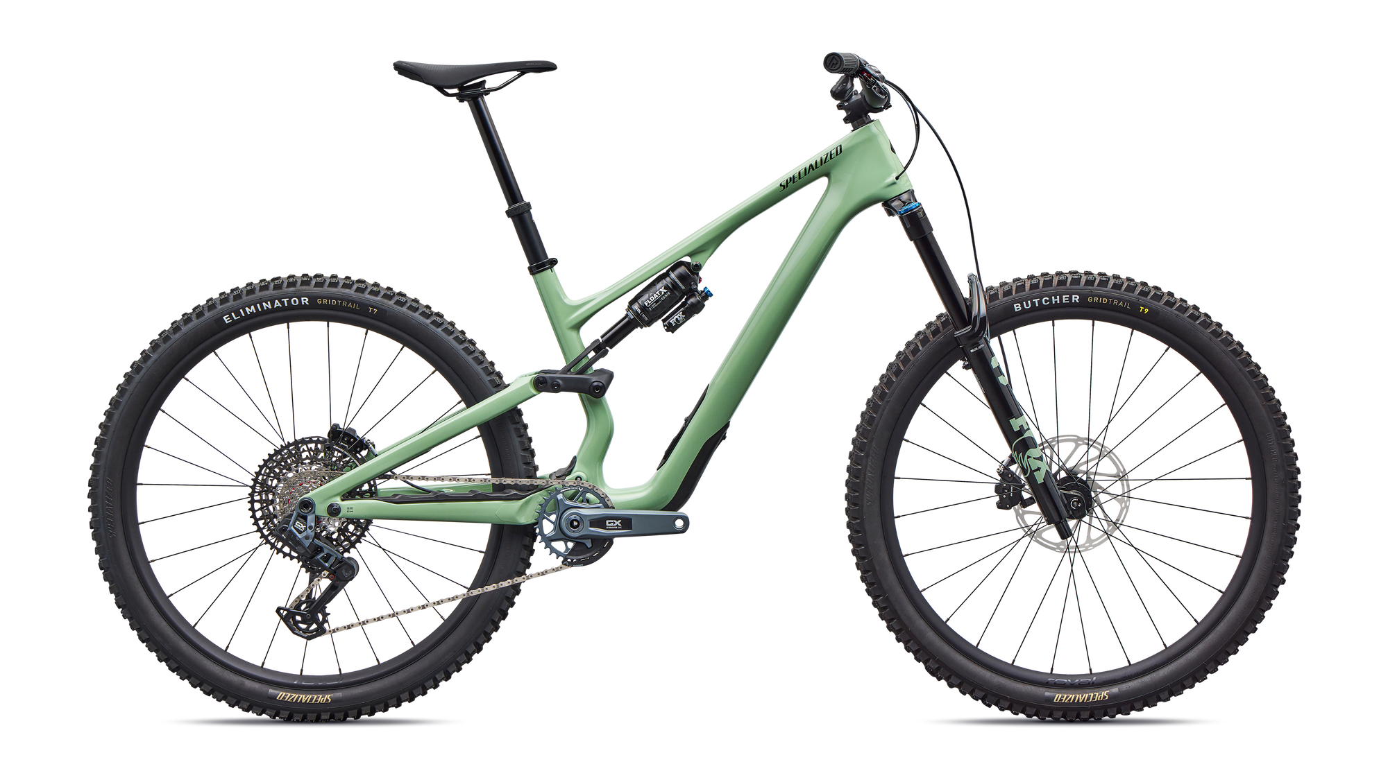 Specialized Stumpjumper 15 EVO Expert - SRAM GX AXS, FOX Performance Elite - Gloss Pistachio / Dark Moss Green