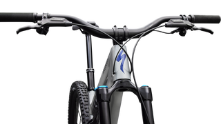 Specialized Stumpjumper 15 EVO Comp - SRAM S-1000 AXS, FOX Rhythm - Gloss Shadow Silver / Majesty Blue Metallic