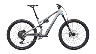 Specialized Stumpjumper 15 EVO Comp - SRAM S-1000 AXS, FOX Rhythm - Gloss Shadow Silver / Majesty Blue Metallic