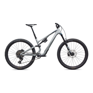 Specialized Stumpjumper 15 EVO Comp - SRAM S-1000 AXS, FOX Rhythm - Gloss Shadow Silver / Majesty Blue Metallic