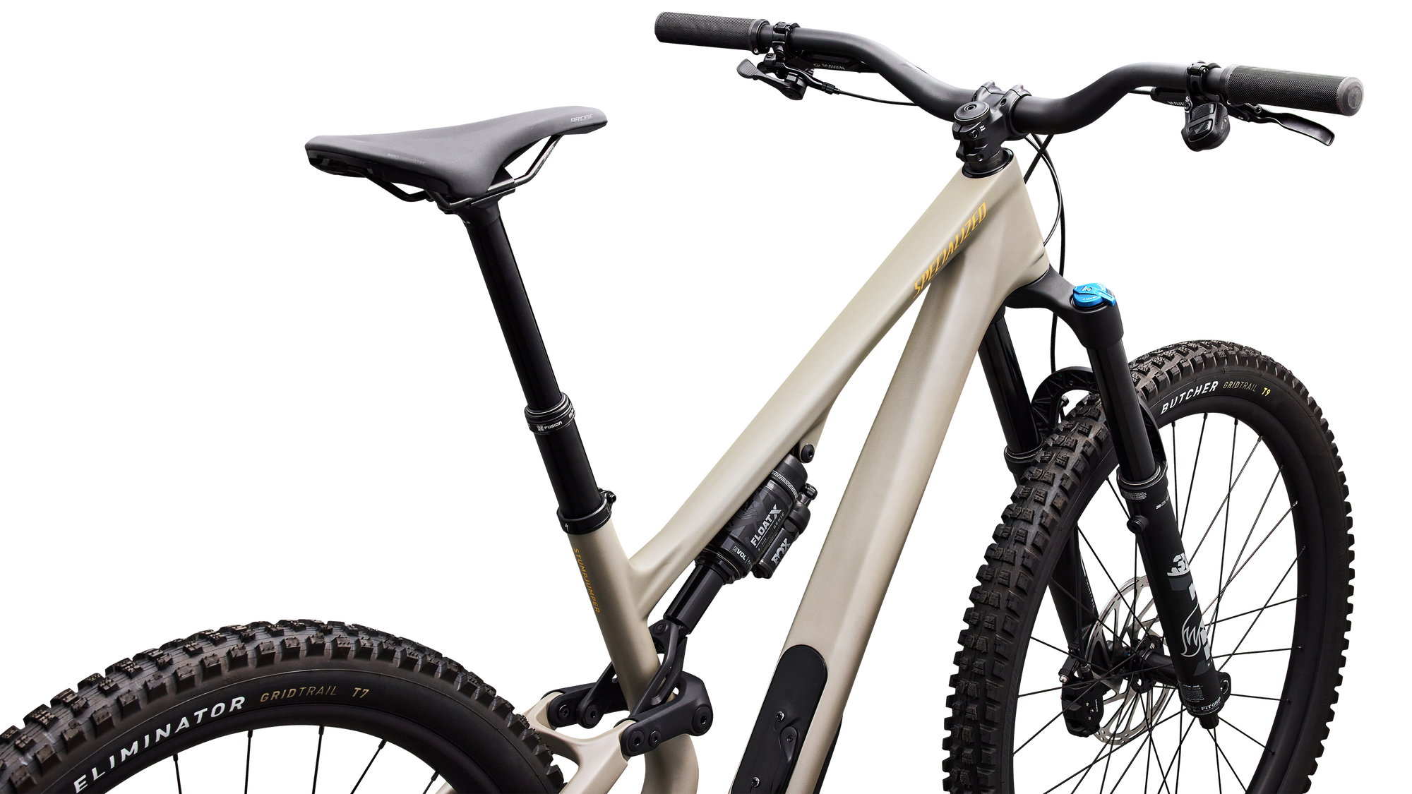 Specialized Stumpjumper 15 EVO Comp - SRAM S-1000 AXS, FOX Rhythm - Satin Sandstone Metallic / California Sunshine