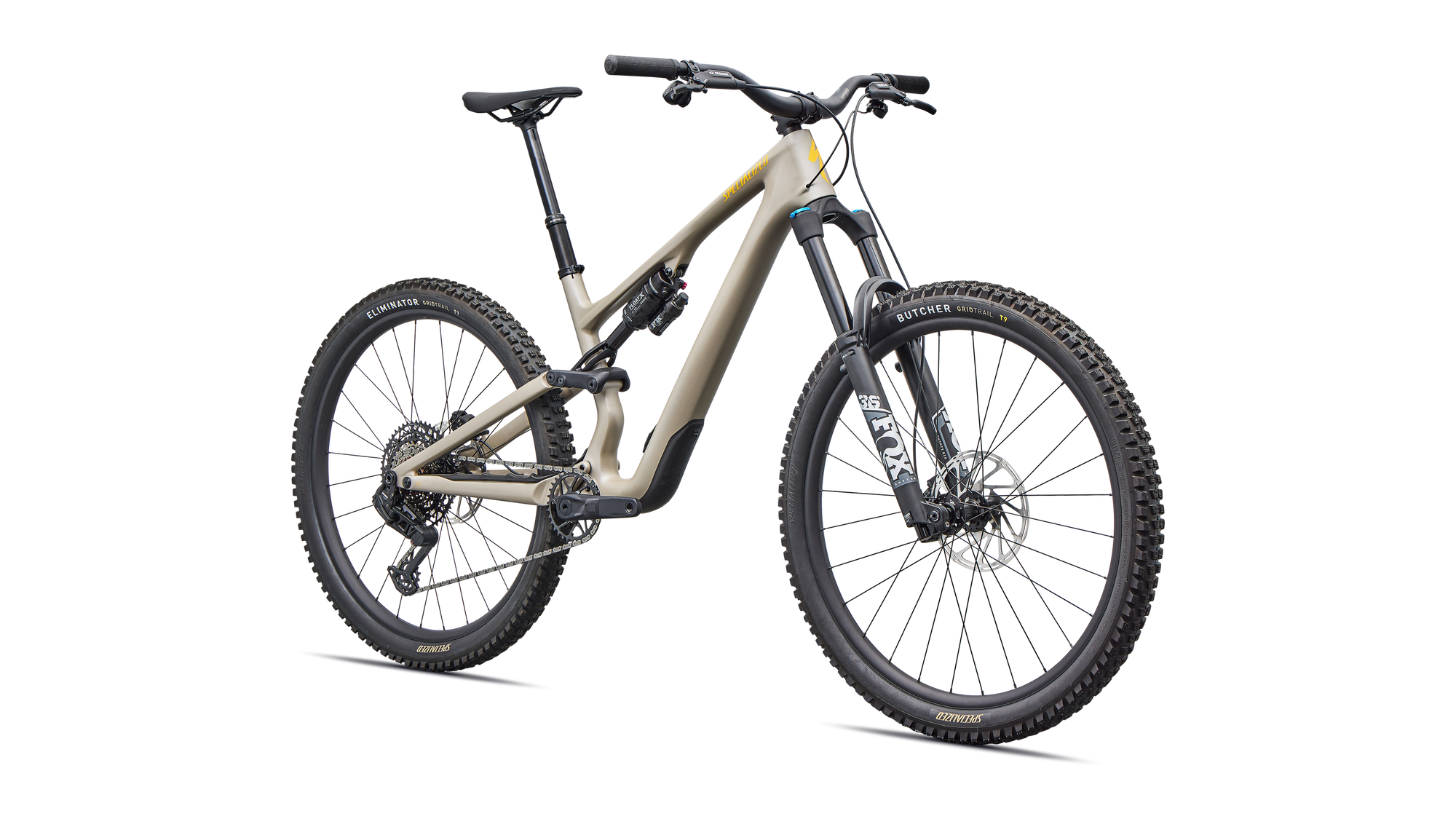 Specialized Stumpjumper 15 EVO Comp - SRAM S-1000 AXS, FOX Rhythm - Satin Sandstone Metallic / California Sunshine