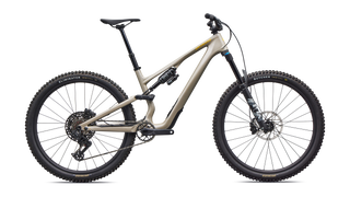 Specialized Stumpjumper 15 EVO Comp - SRAM S-1000 AXS, FOX Rhythm - Satin Sandstone Metallic / California Sunshine