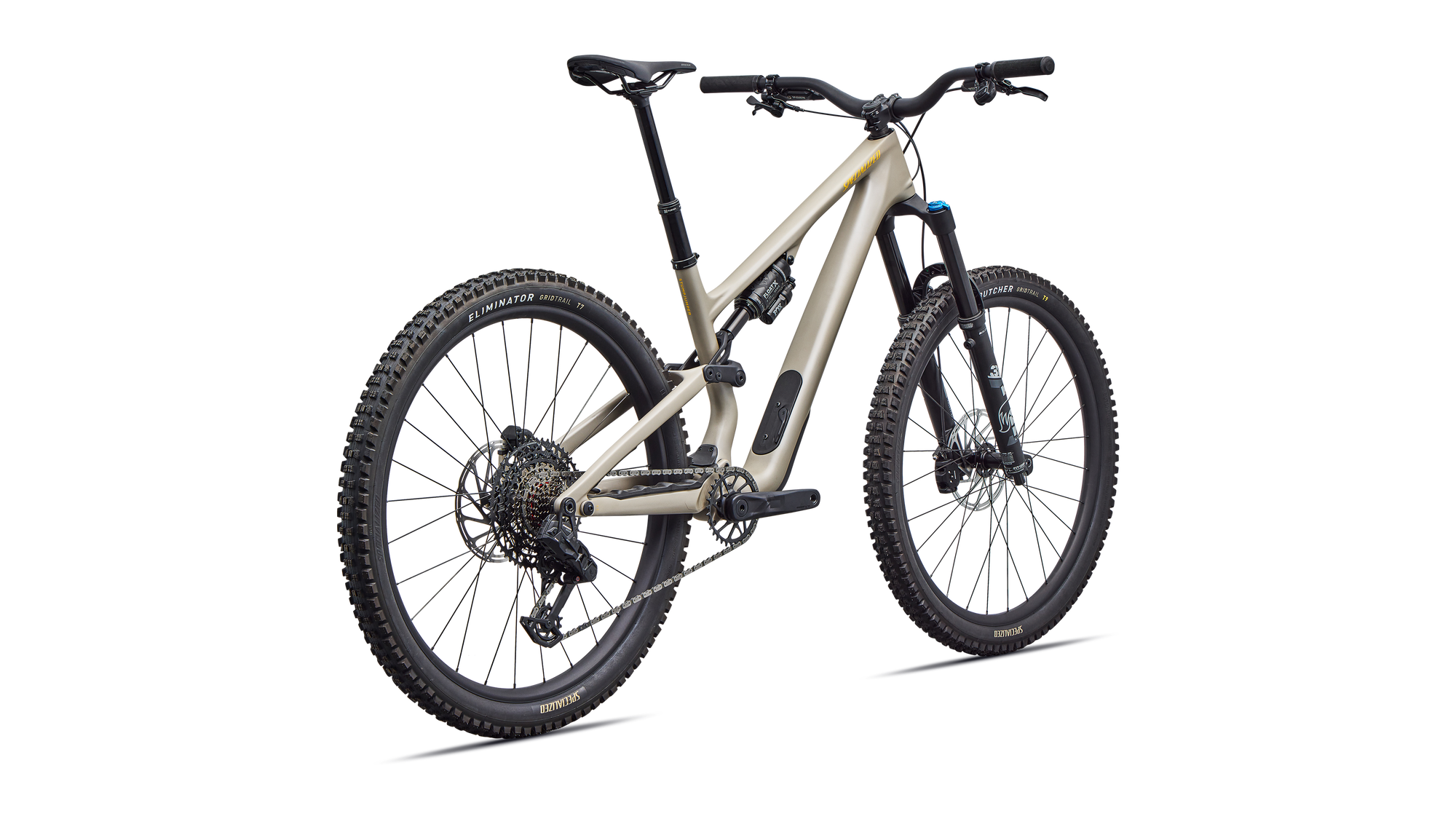 Specialized Stumpjumper 15 EVO Comp - SRAM S-1000 AXS, FOX Rhythm - Satin Sandstone Metallic / California Sunshine