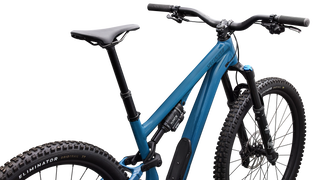 Specialized Stumpjumper 15 EVO Alloy Comp - SRAM Eagle 70, FOX Rhythm - Gloss Grey Blue / Cast Blue Metallic