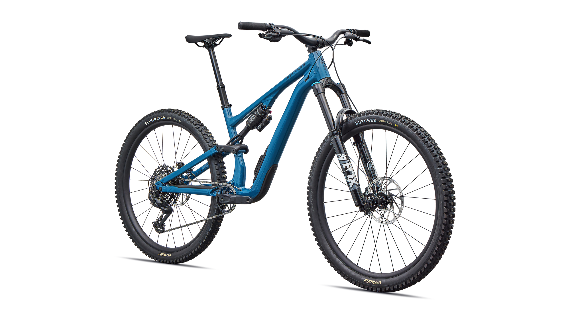 Specialized Stumpjumper 15 EVO Alloy Comp - SRAM Eagle 70, FOX Rhythm - Gloss Grey Blue / Cast Blue Metallic